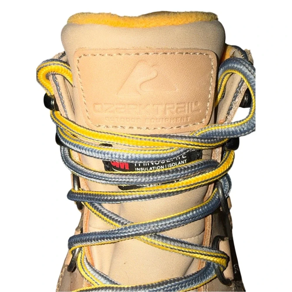 OZARK TRAIL 3M Thinsulate Insulated‎ Leather Duck Boots Waterproof | Men's 10